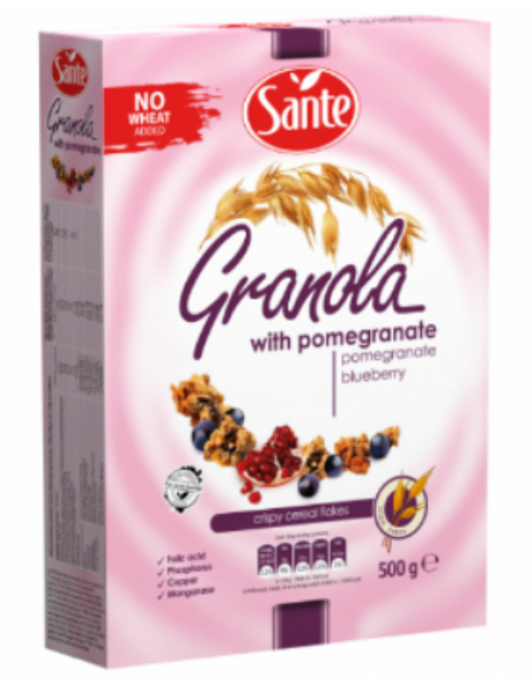 SANTE GRANOLA WITH POMEGRANATE 500G